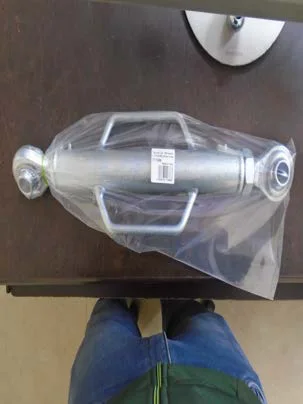 Top link packed in a poly bag with barcode label