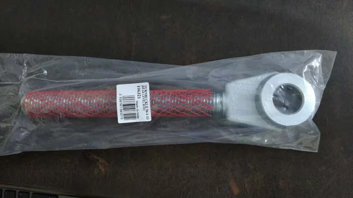 Stabiliser with red tube, bagged with barcode label